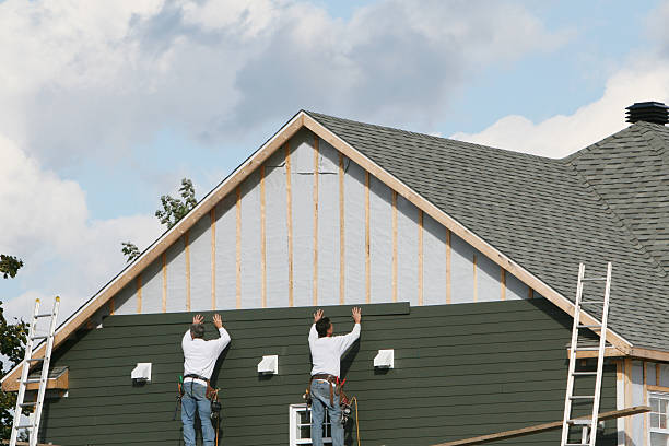 Professional Emergency Siding Repair technician working in Galesville, MD